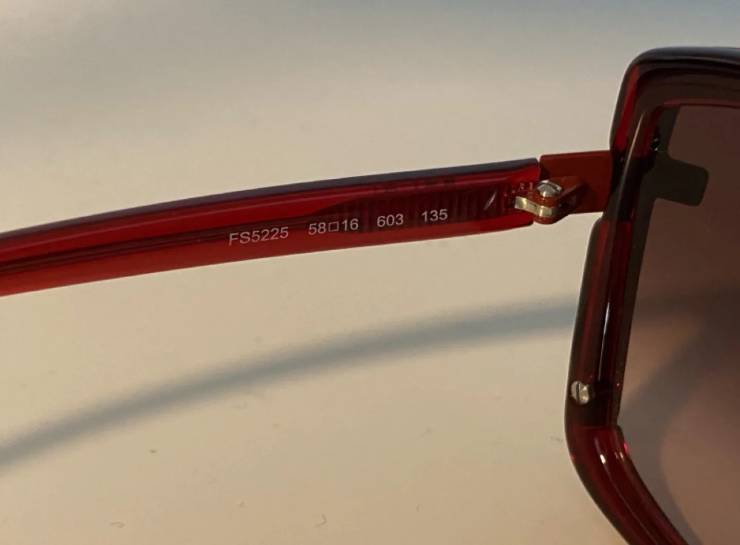 Fendi Red Square Sunglasses image indicator(7)