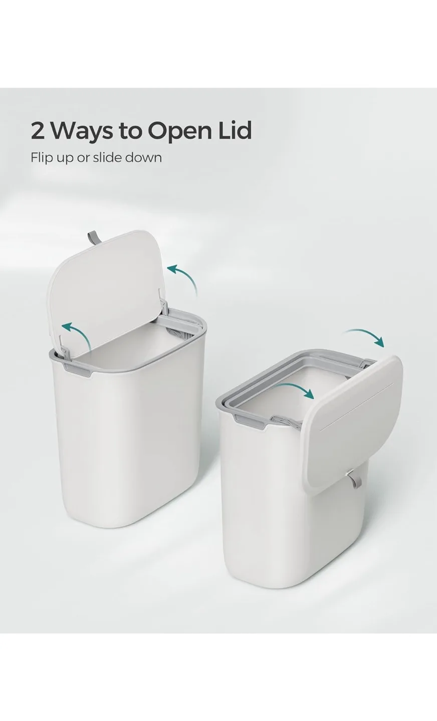 2.4 gallon White Hanging Kitchen Trash Bin (used) #freecycle 💚 image indicator(8)