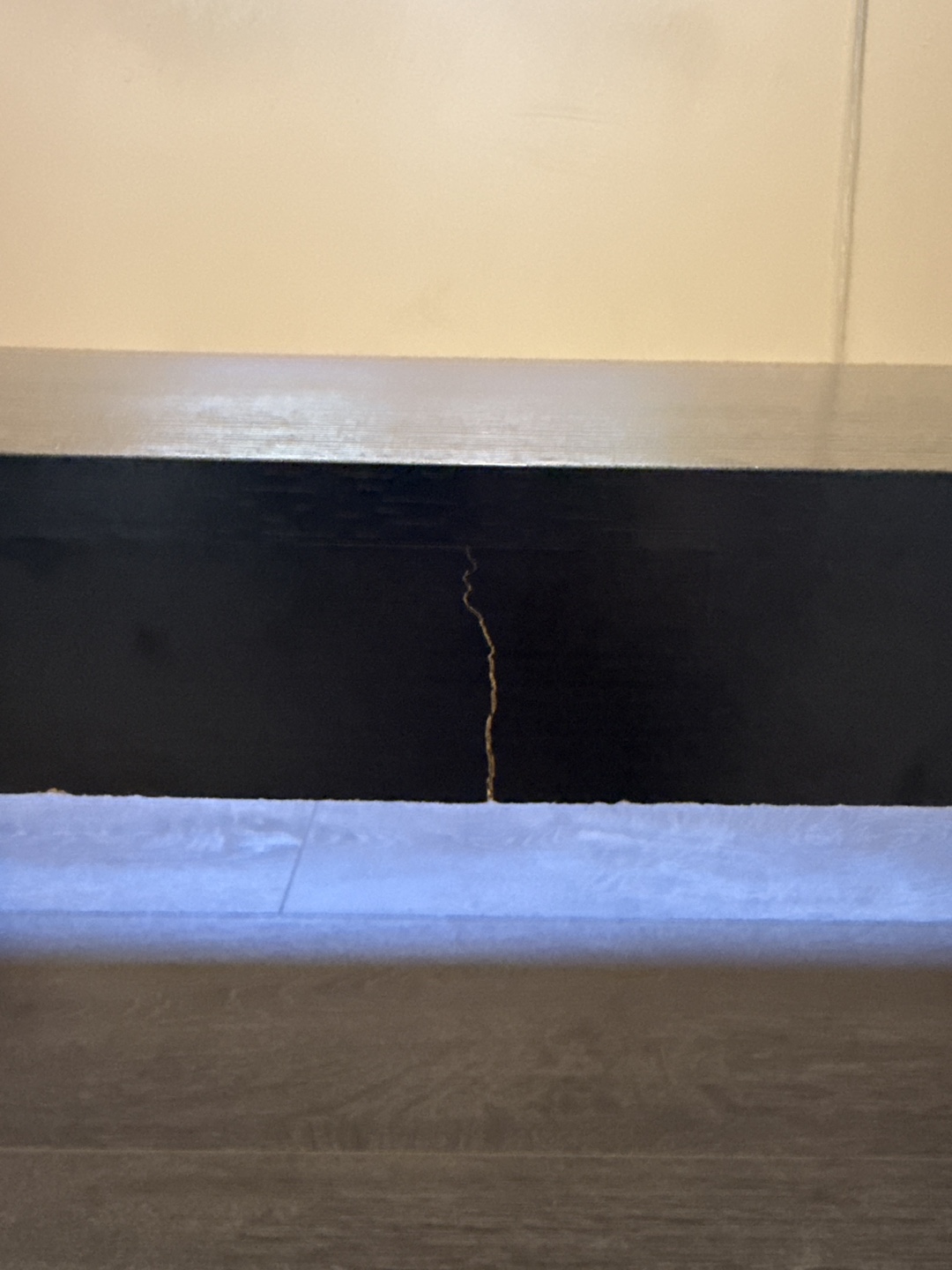 Black Coffee Table with Minor Crack - photo 2