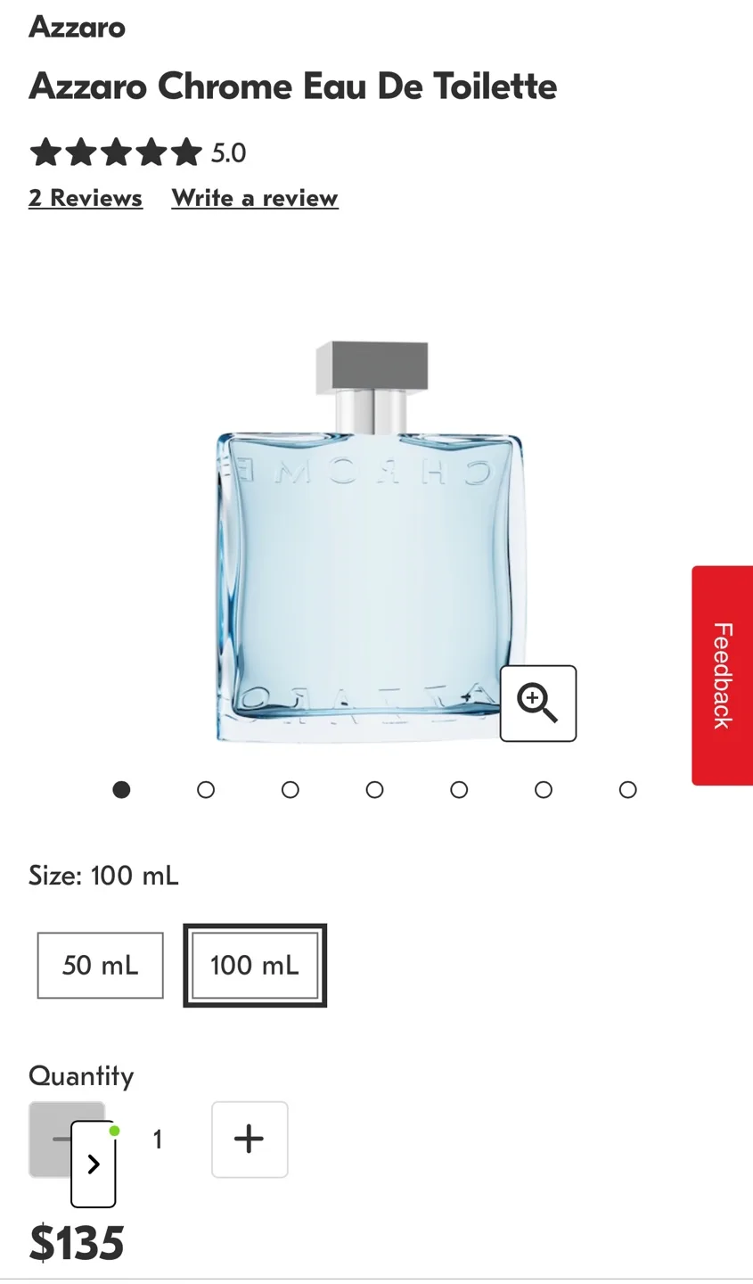 Azzaro Chrome Eau De Toilette 100ml image indicator(2)