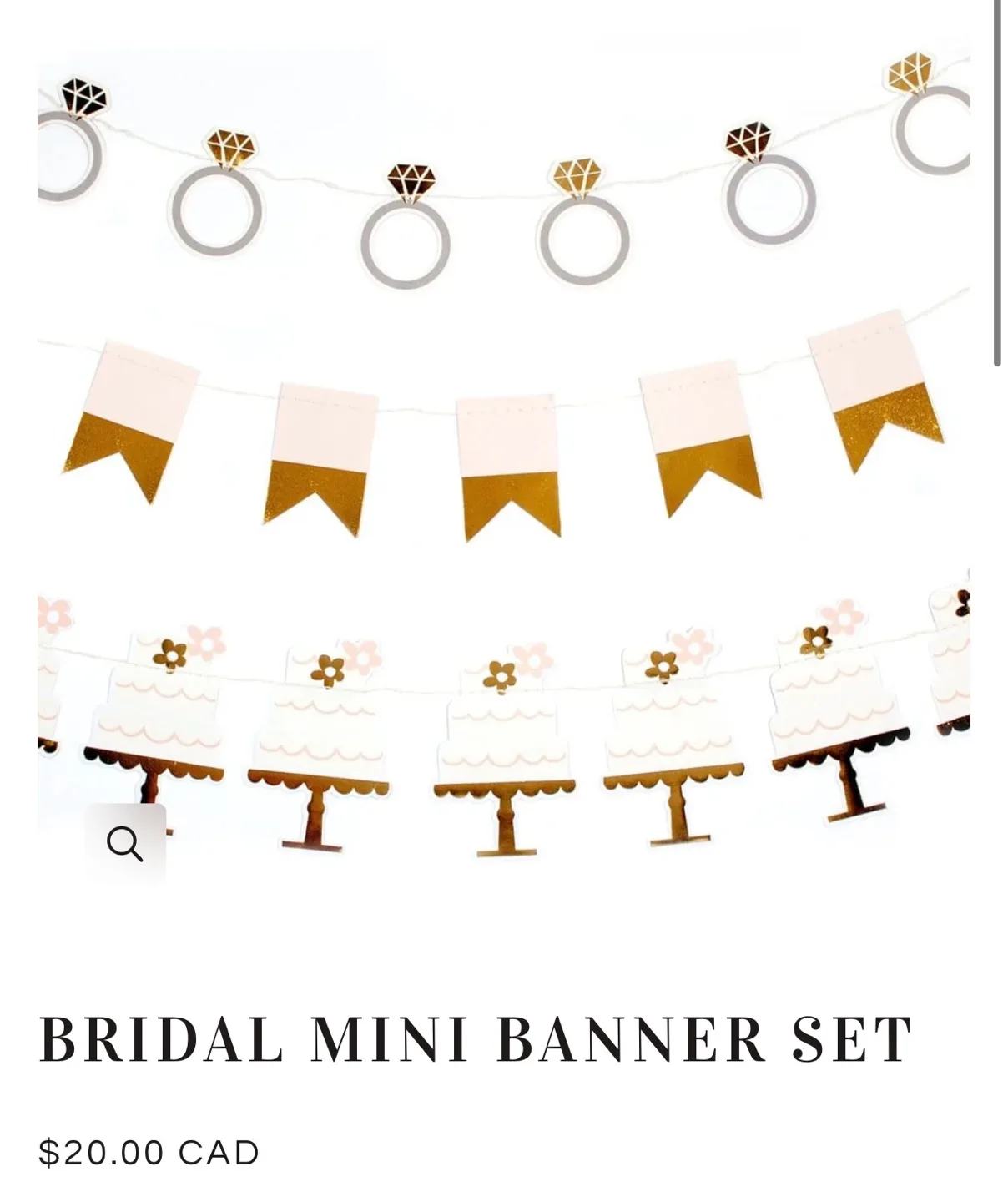 💍 🎊NEW PaperLove Mini Wedding/ Bridal Party Banner Set image indicator(3)