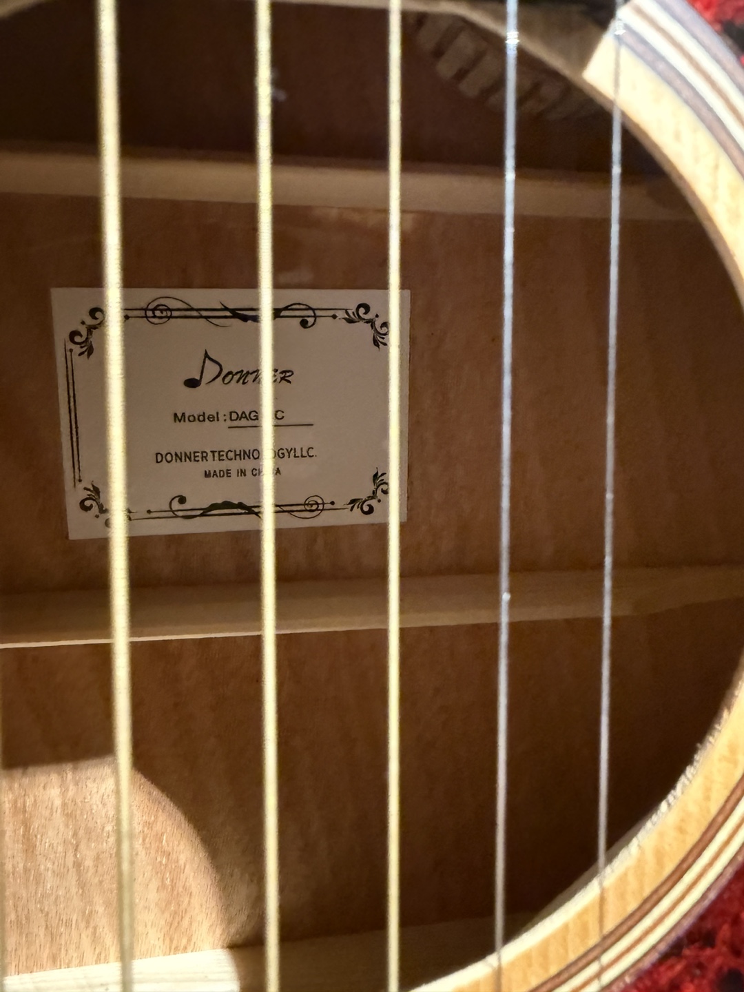 Donner DAG-1C Acoustic Guitar with Gig Bag - photo 2