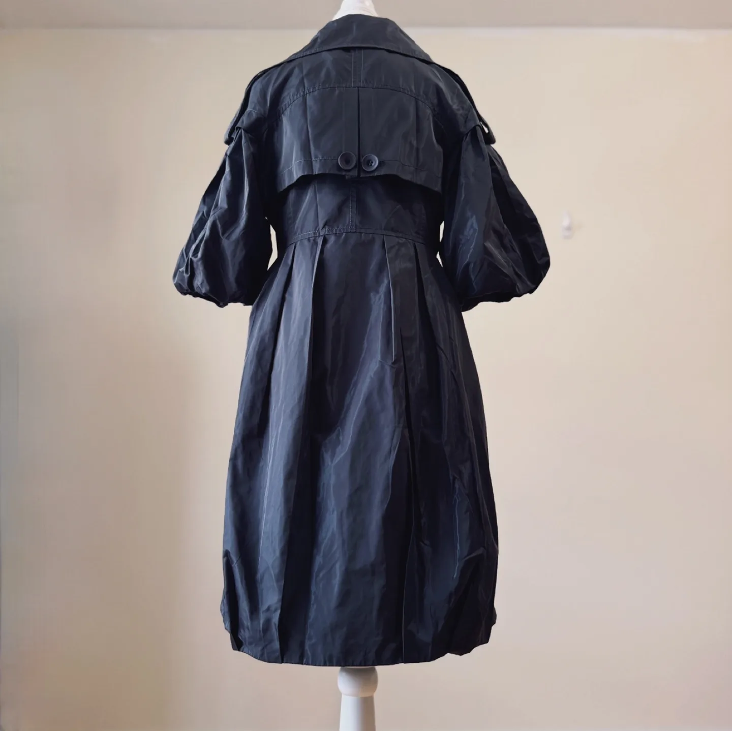 Vintage Puff Sleeve Windbreaker Coat image indicator(9)