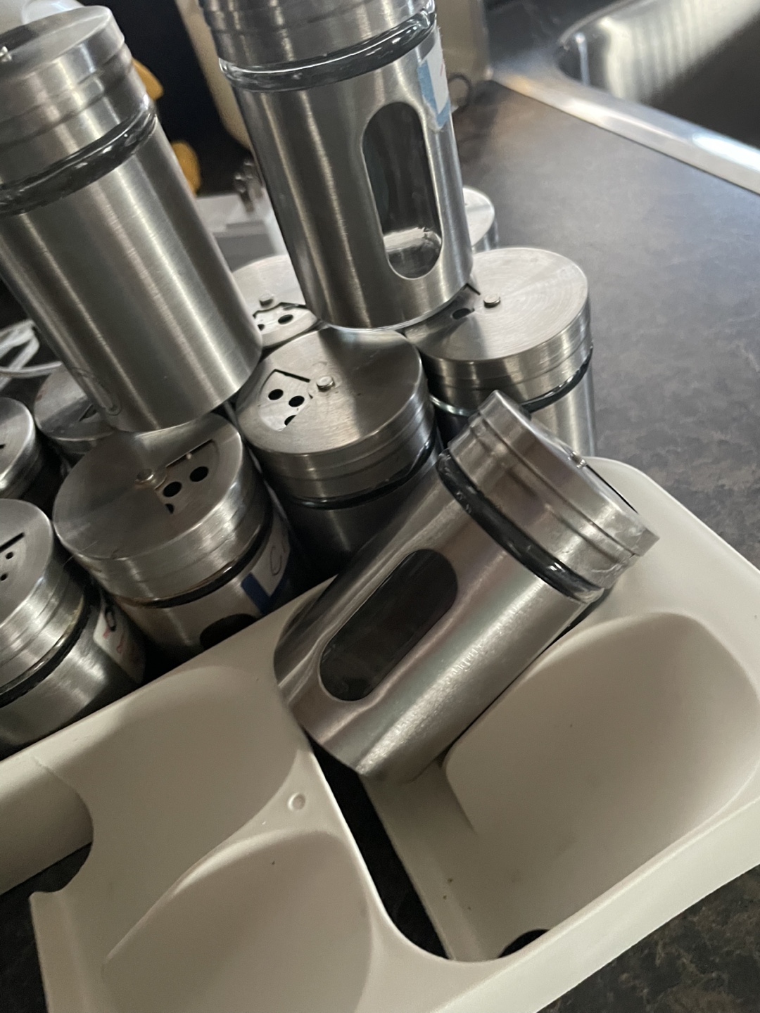 Spice Rack with Stainless Steel Spice Jars - photo 3