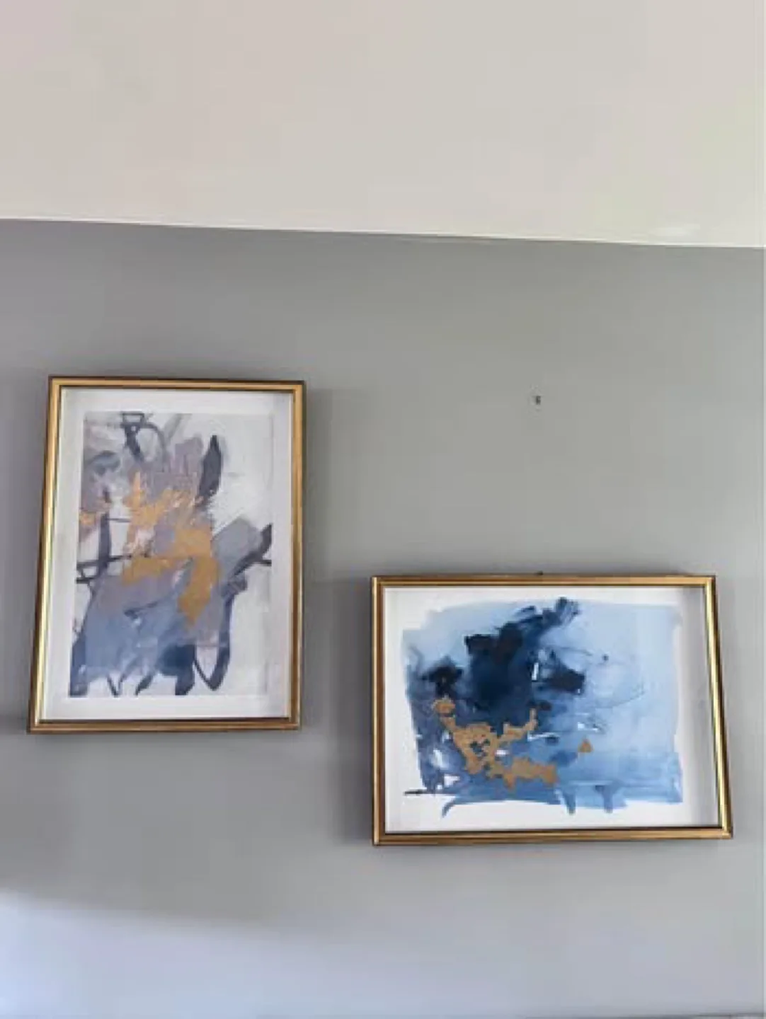 Set of Two Abstract Framed Wall Art Prints image indicator(2)