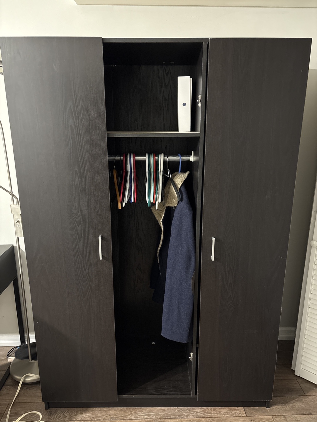 Black Wardrobe Armoire