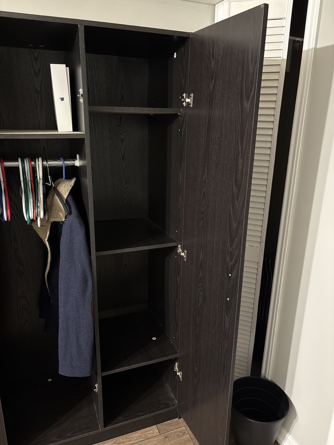 Black Wardrobe Armoire - photo 2