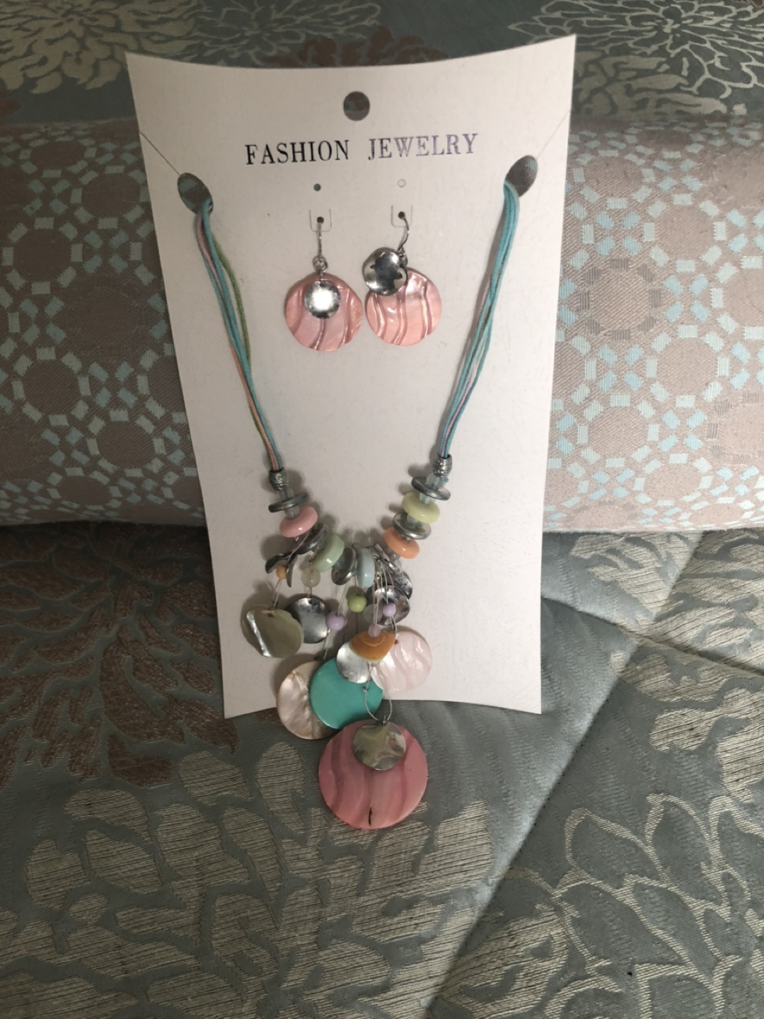 💚Pastel Beaded Necklace and Earring Sets (3) - photo 3