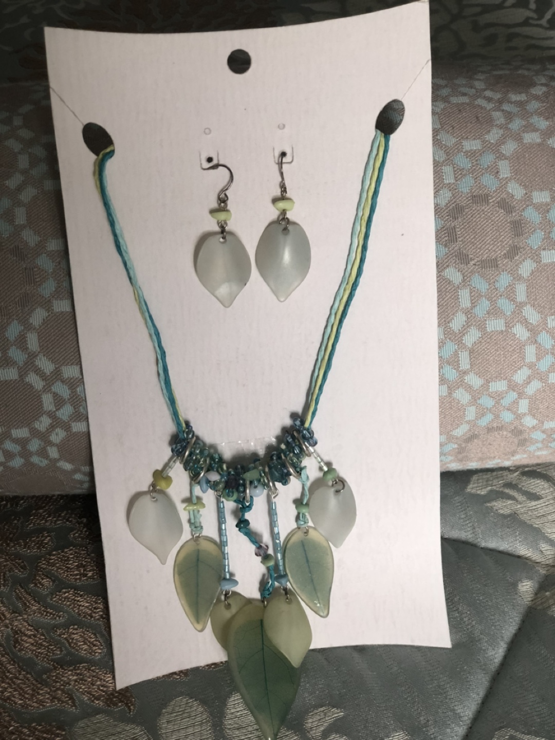 💚Pastel Beaded Necklace and Earring Sets (3) - photo 4
