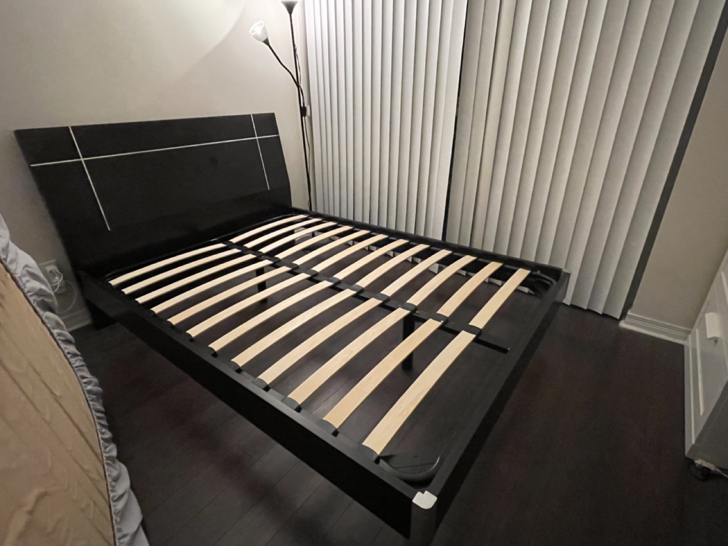 Structube Double Bed Frame with Slatted Base - photo 2