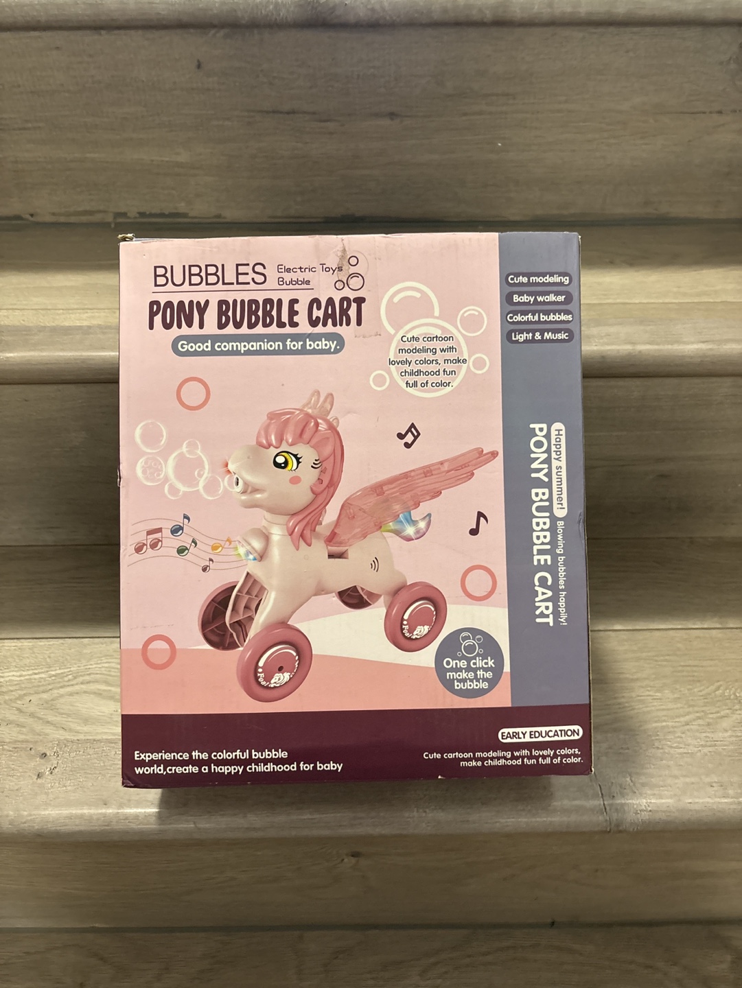 Bubbles Pony Bubble Cart - Ride-on Toy