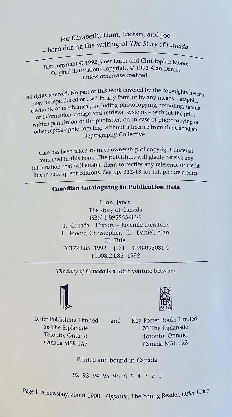 Vintage (1992) Hardcover Book - The Story of Canada… image indicator(2)