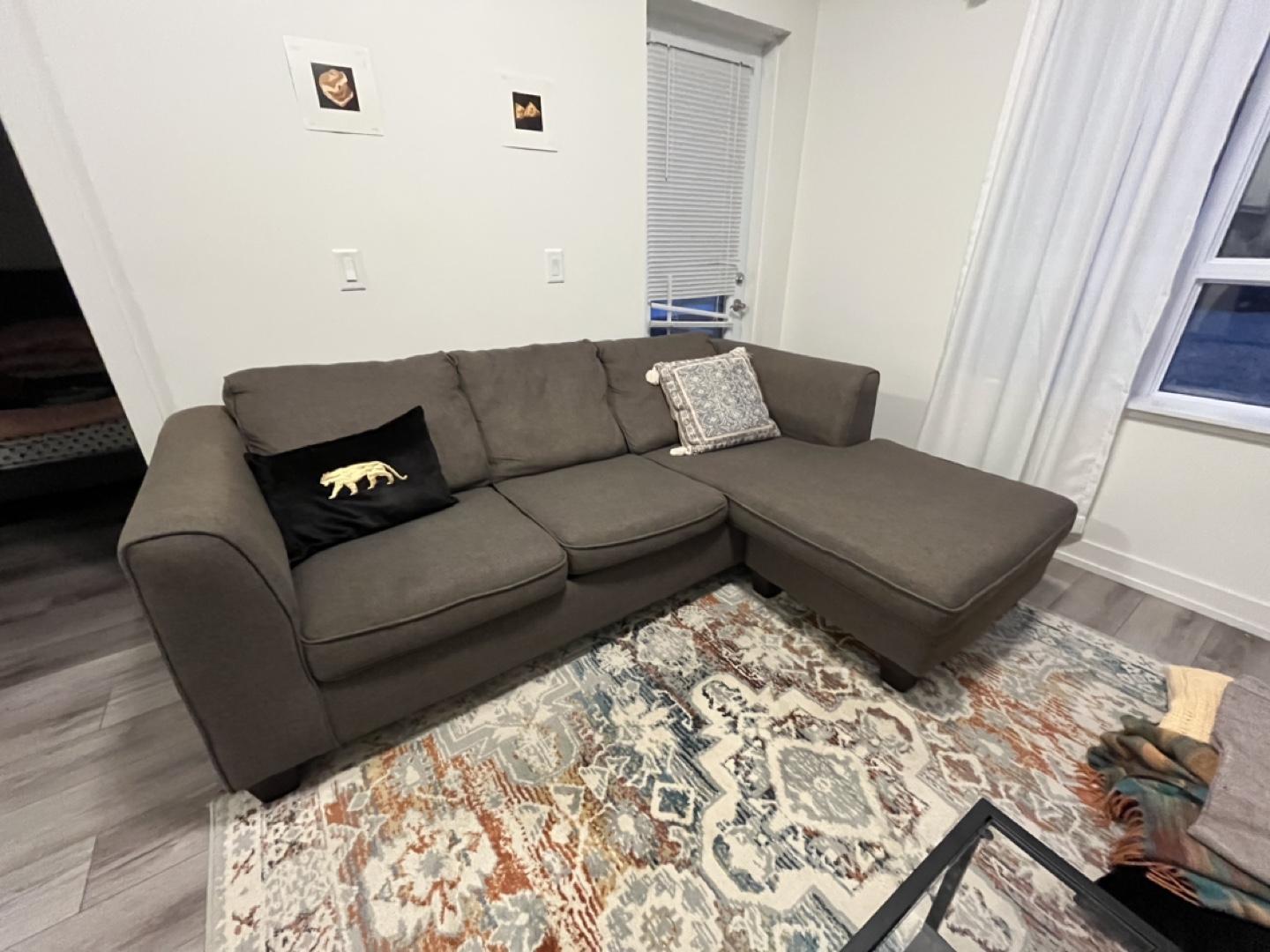 Dark Grey Sectional Sofa - photo 2