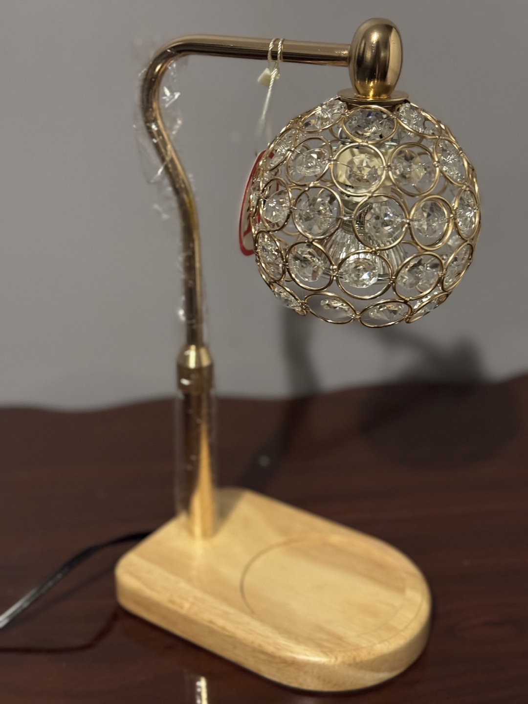 Elegant Crystal Ball Desk Lamp - photo 4