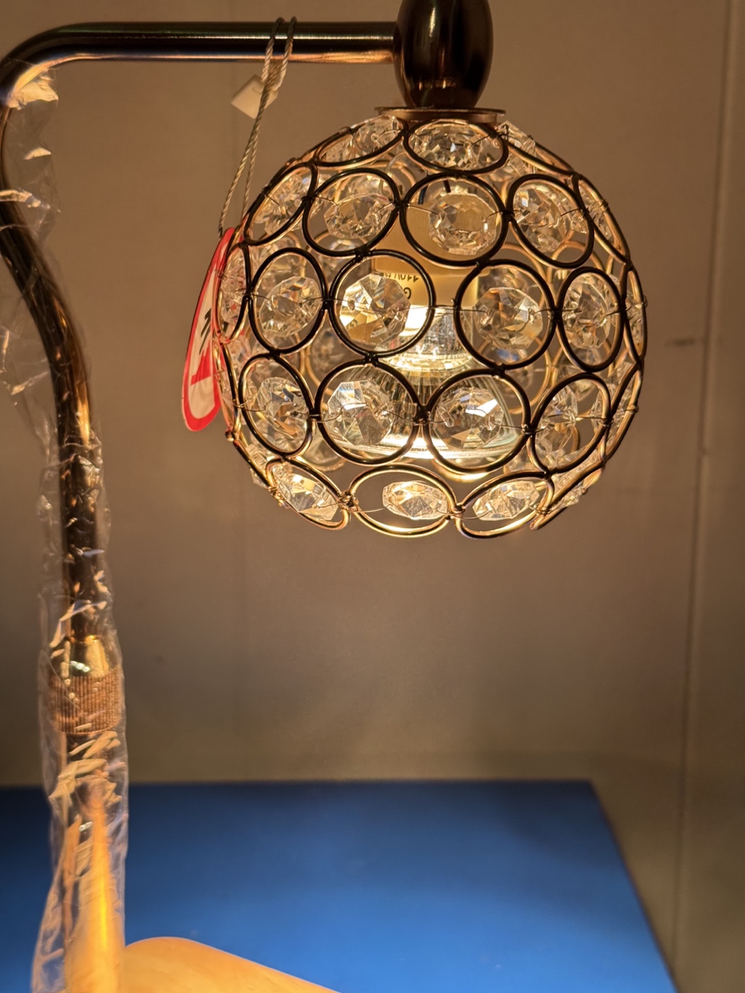 Elegant Crystal Ball Desk Lamp - photo 2