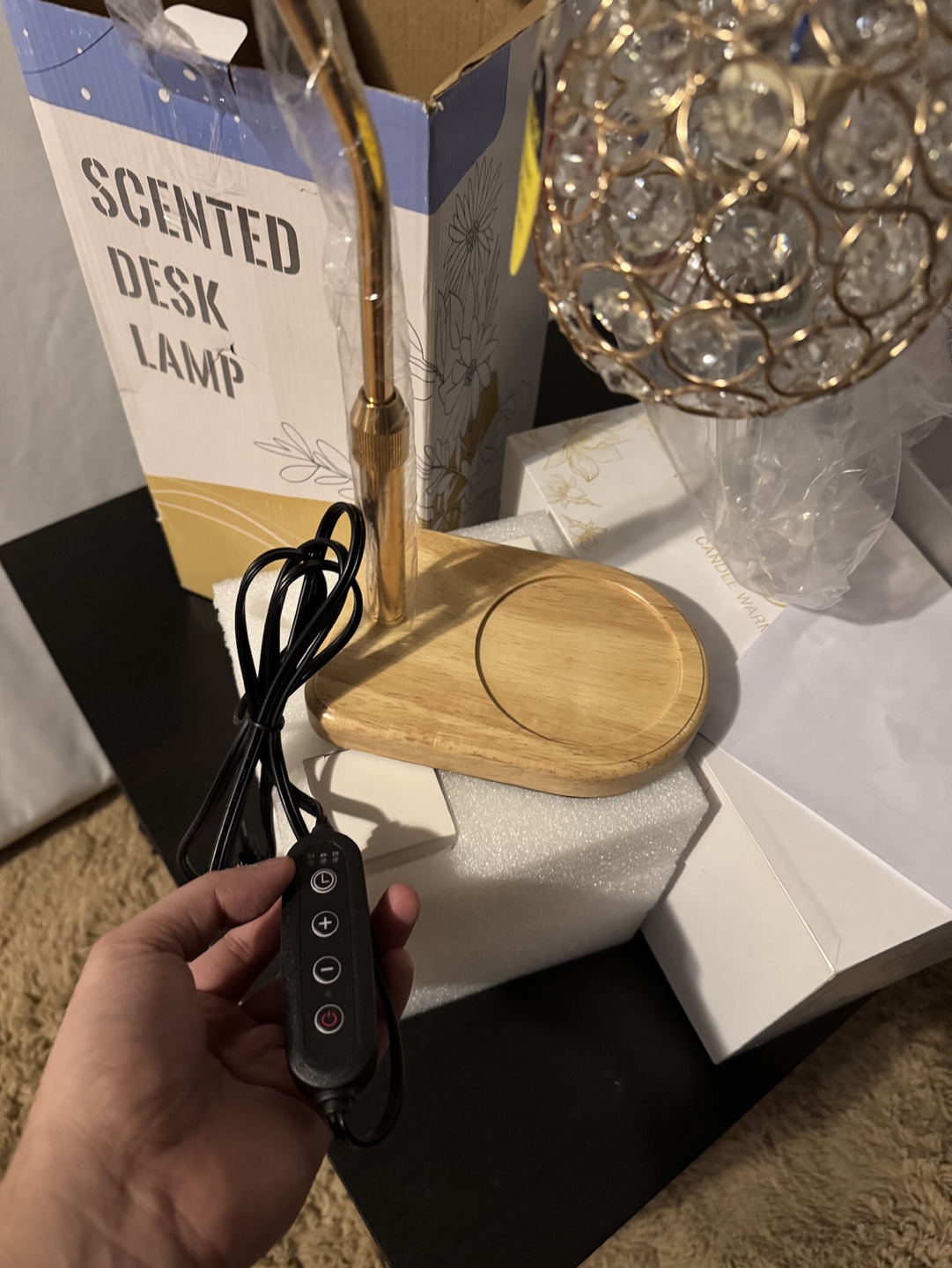 Elegant Crystal Ball Desk Lamp - photo 5
