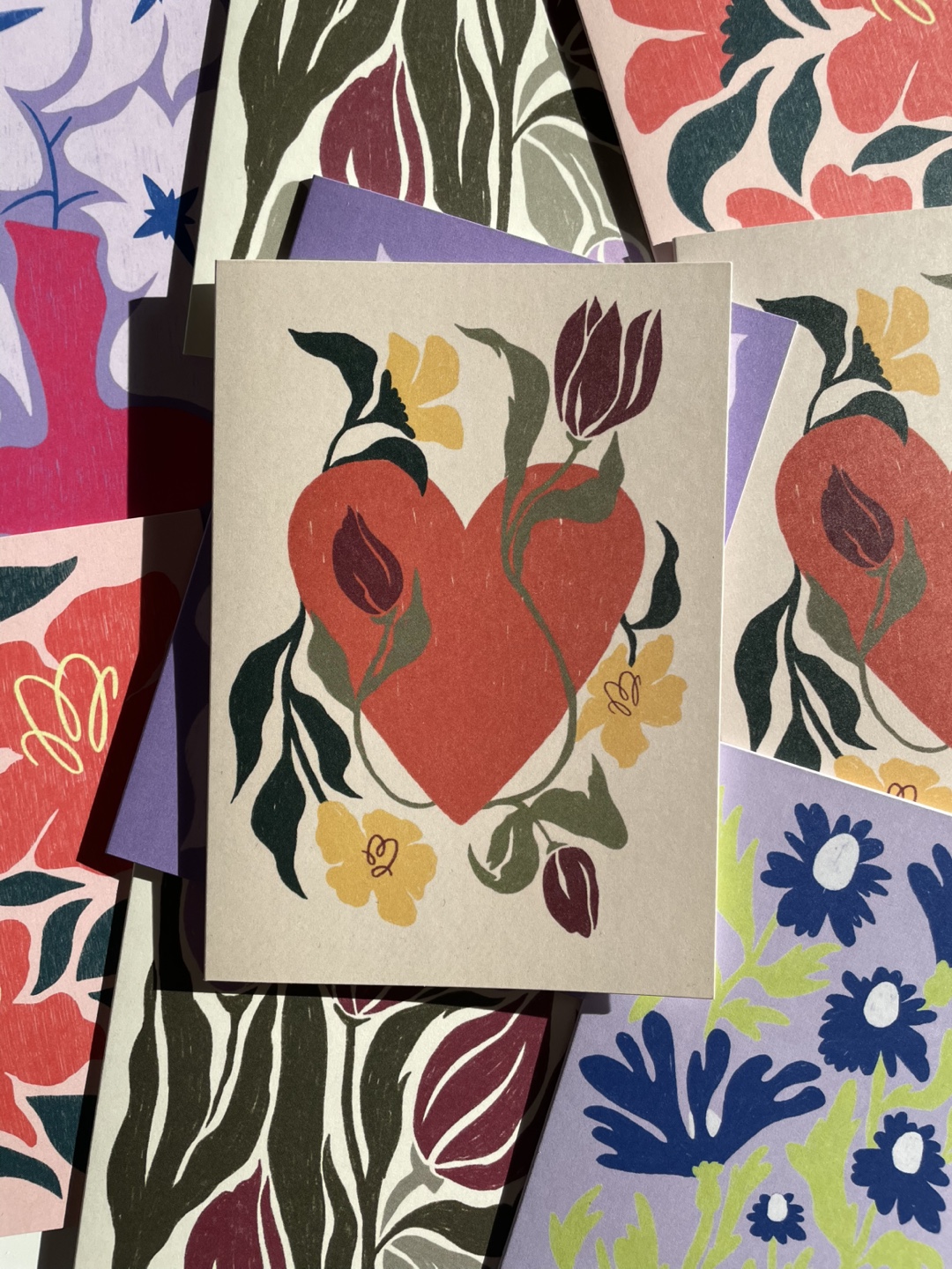 Valentines Greeting Cards (Assorted – Cats & Flowers) - photo 5