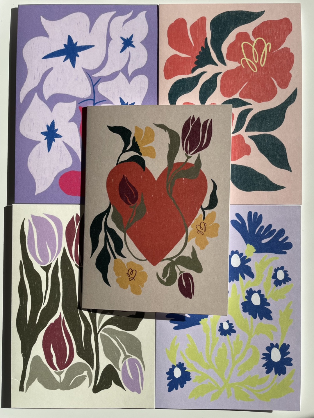 Valentines Greeting Cards (Assorted – Cats & Flowers) - photo 2