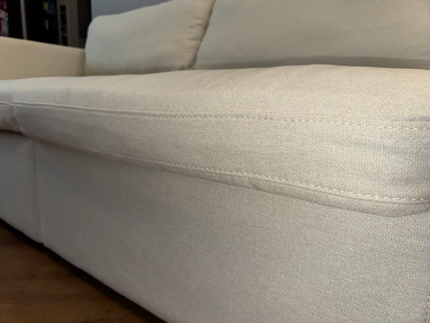COZEY LIKE NEW Sectional Sofa- used always with a cover image indicator(8)