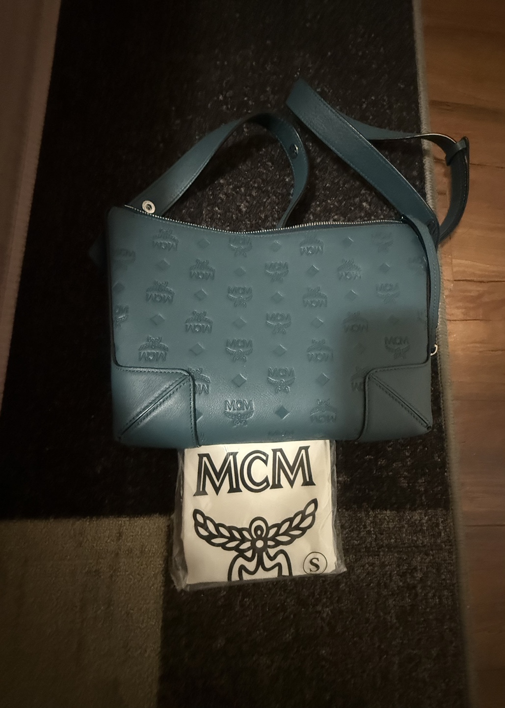 MCM Teal Crossbody Bag