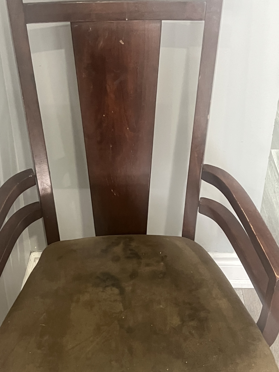 Dark Brown Dining Chair with Armrests 💚 - photo 2