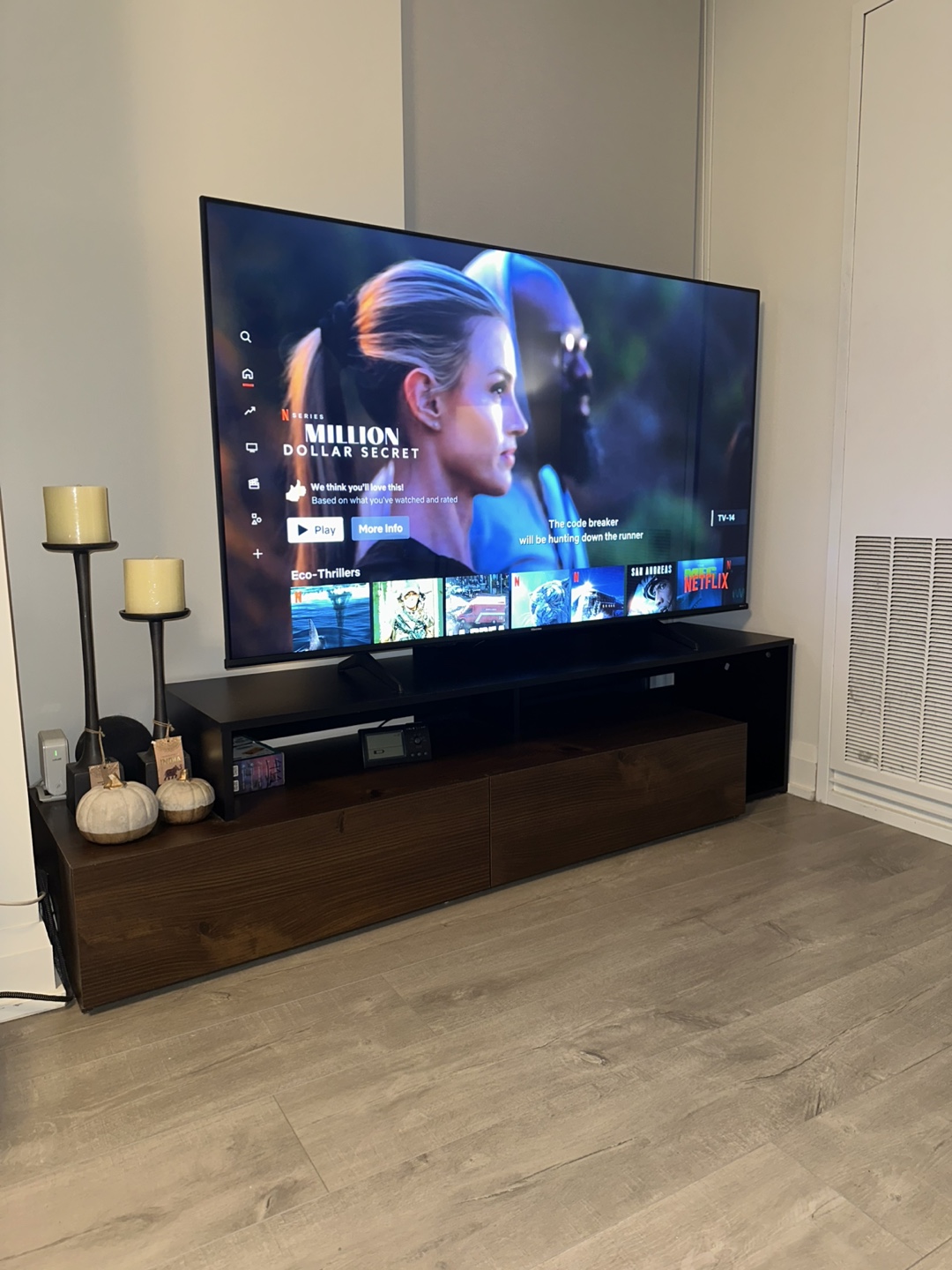 Modern TV Stand with Two Drawers