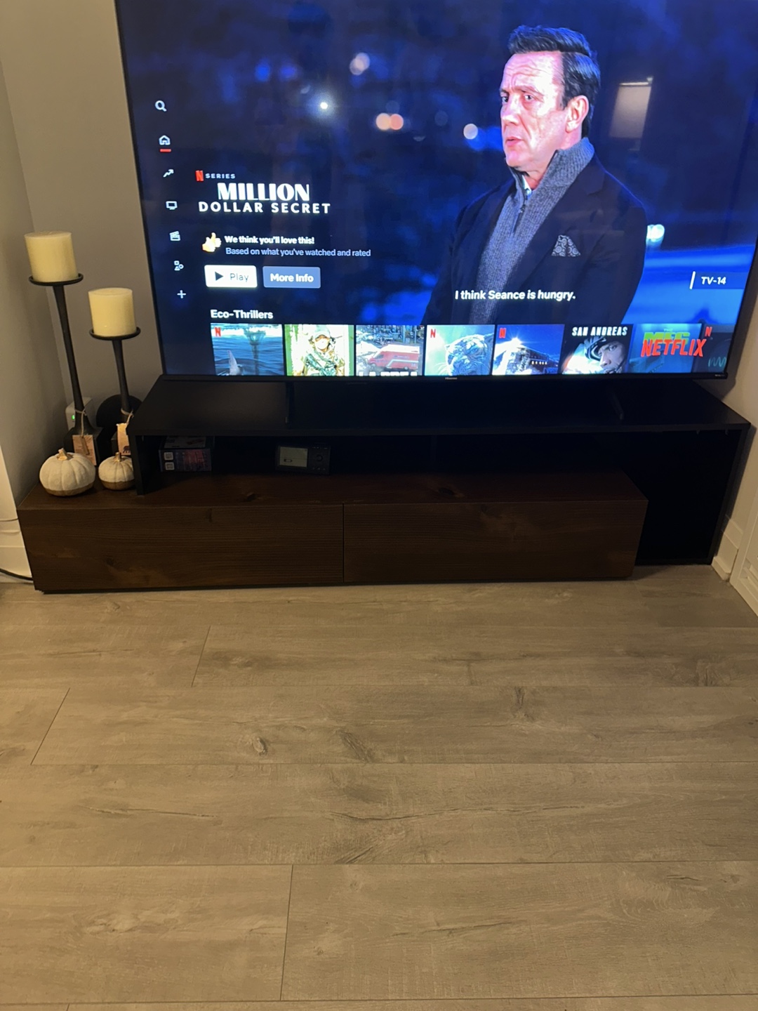 Modern TV Stand with Two Drawers - photo 2