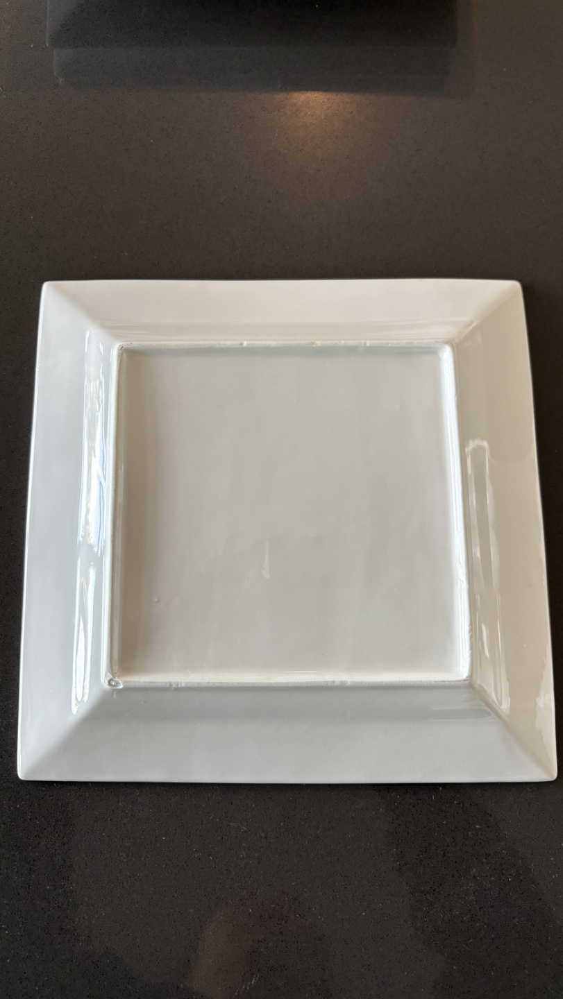 Square white plates - photo 2