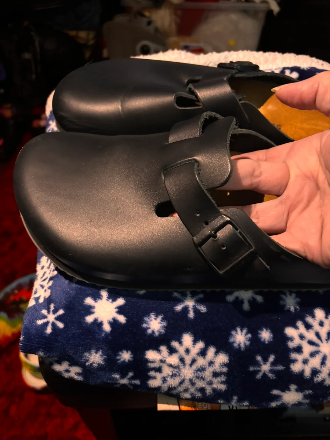 Birkenstock Clogs - Black Leather - Size 40 image indicator(4)