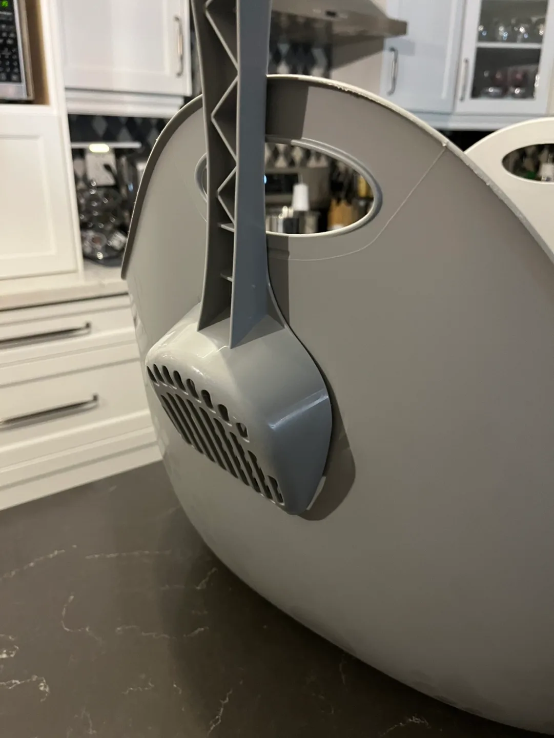 Gray Litter Locker Litter Box with Scoop image indicator(2)