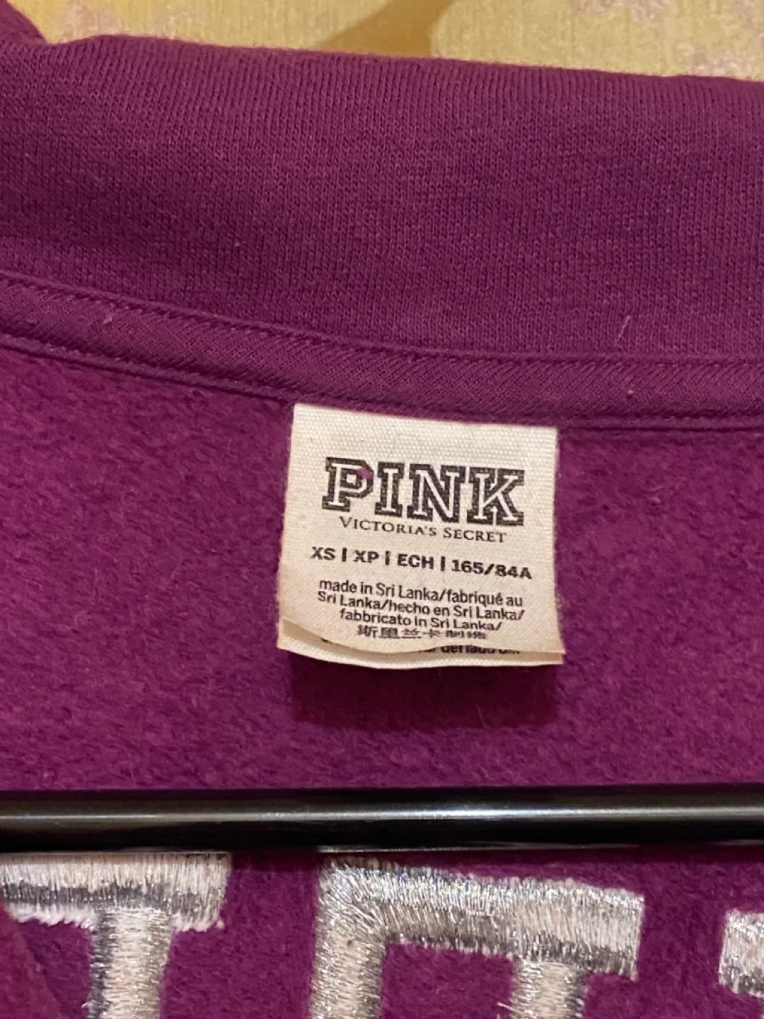 PINK VS Half zip oversized crew neck szXS image indicator(6)