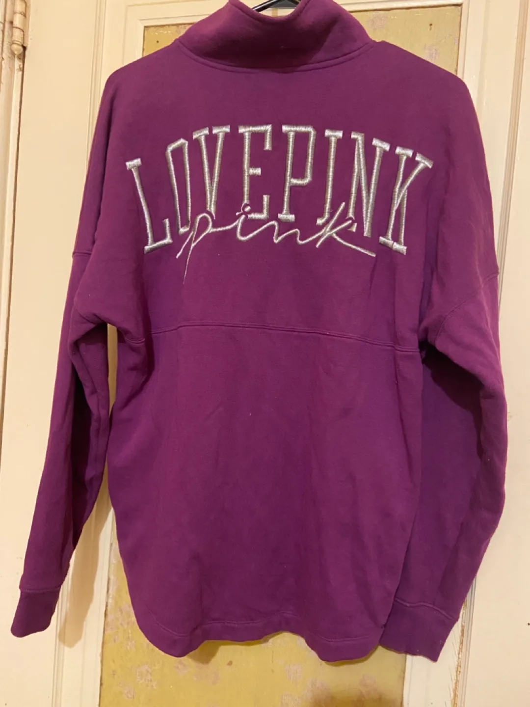 PINK VS Half zip oversized crew neck szXS image indicator(3)