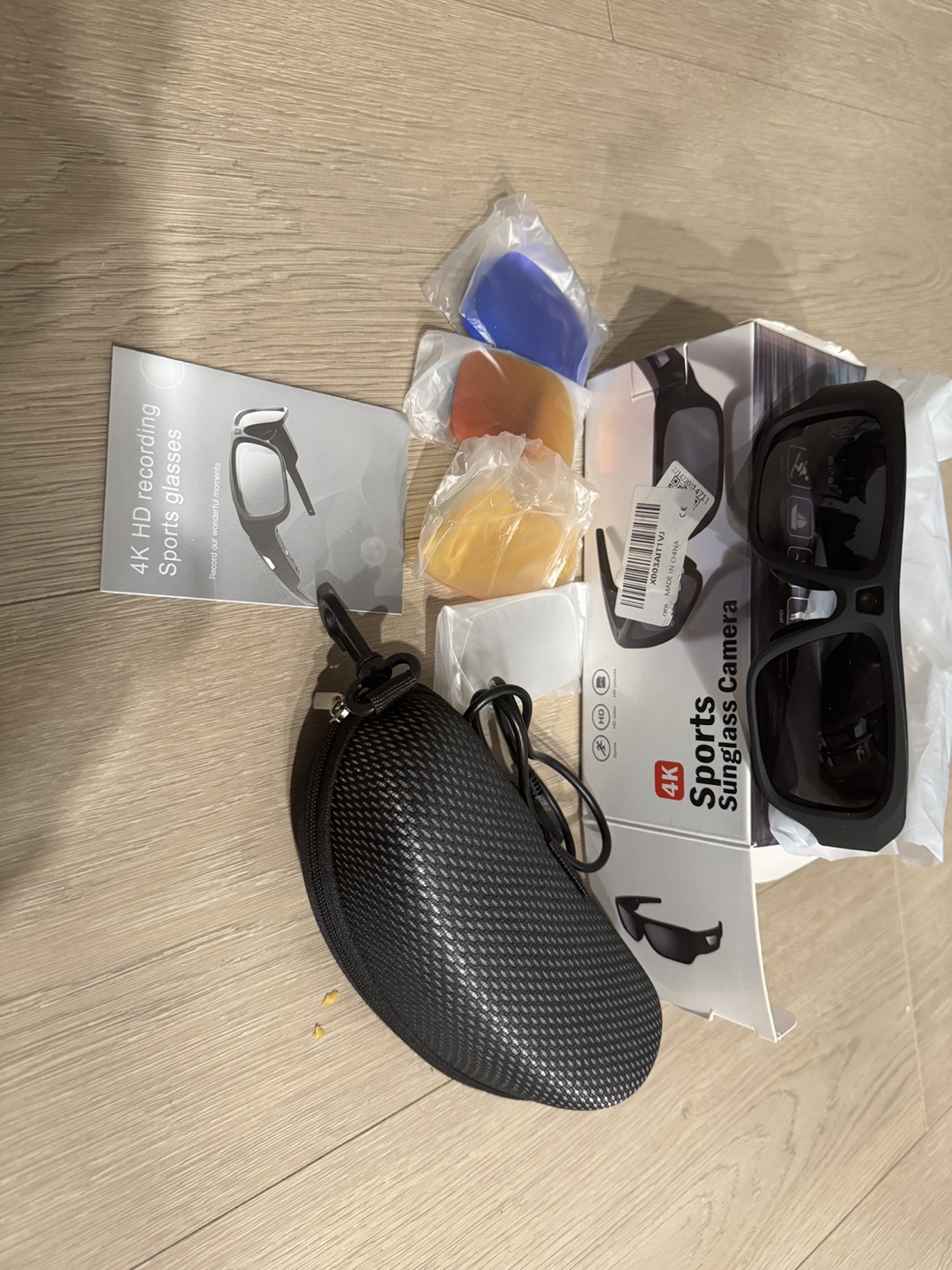 4K HD Sports Sunglasses Camera with Extra  Lenses - photo 3
