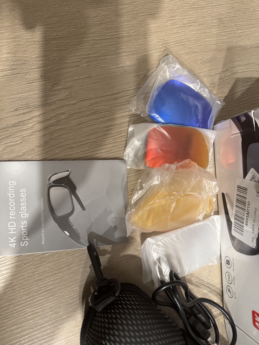 4K HD Sports Sunglasses Camera with Extra  Lenses - photo 4