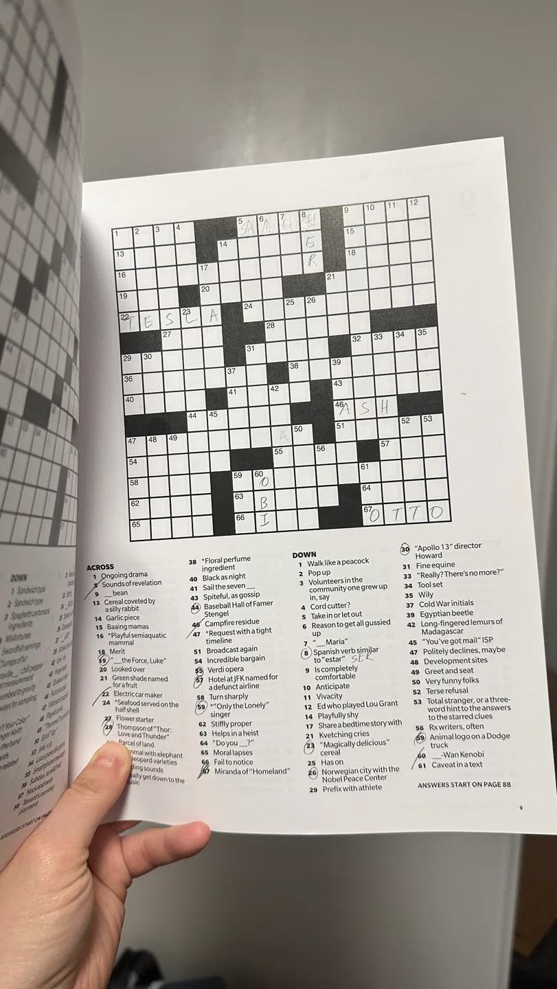 (used) Los Angeles Times Crossword Puzzles #freecycle 💚 image indicator(3)