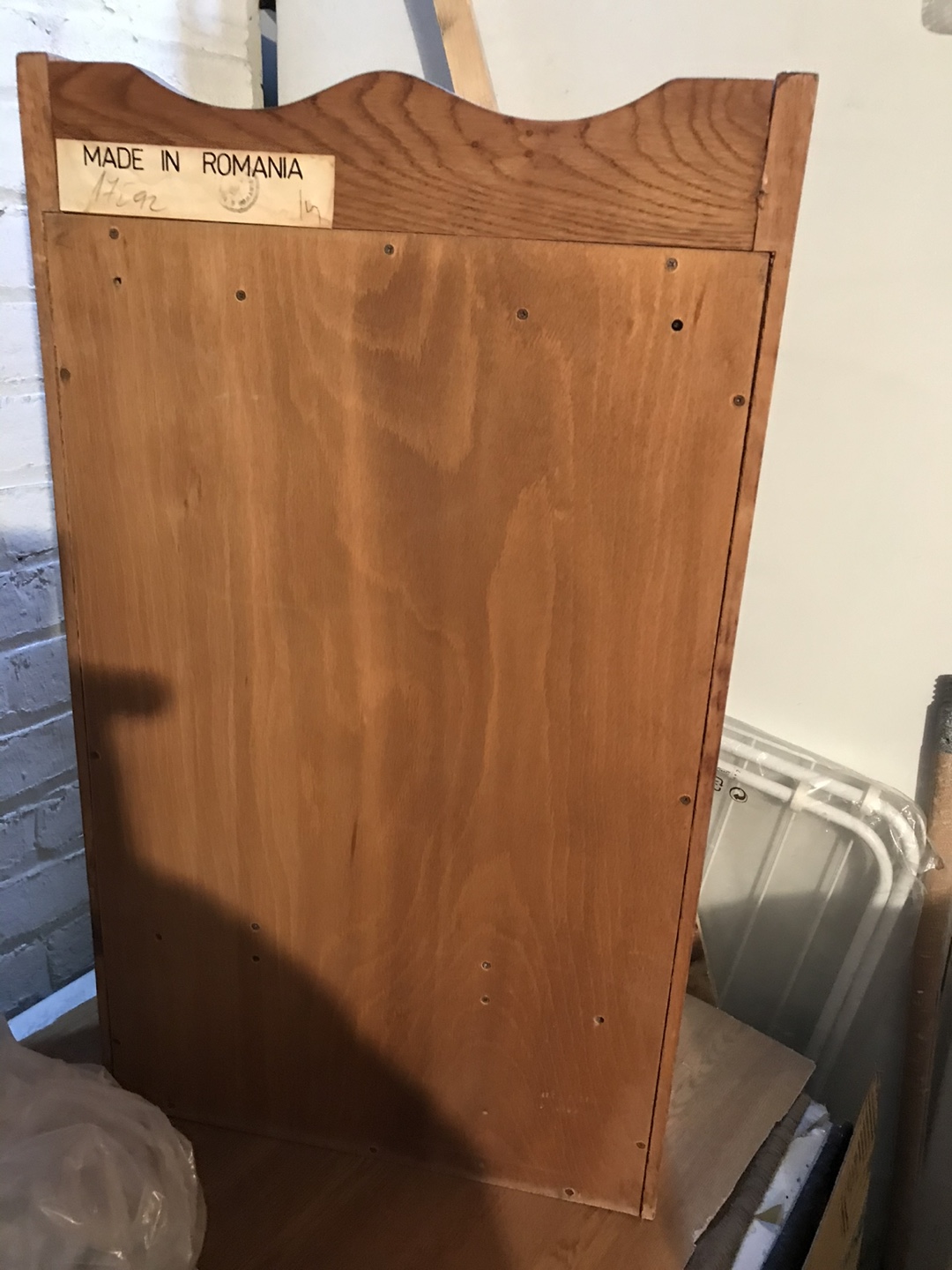 Wooden Wall Cabinet with Mirror - photo 3