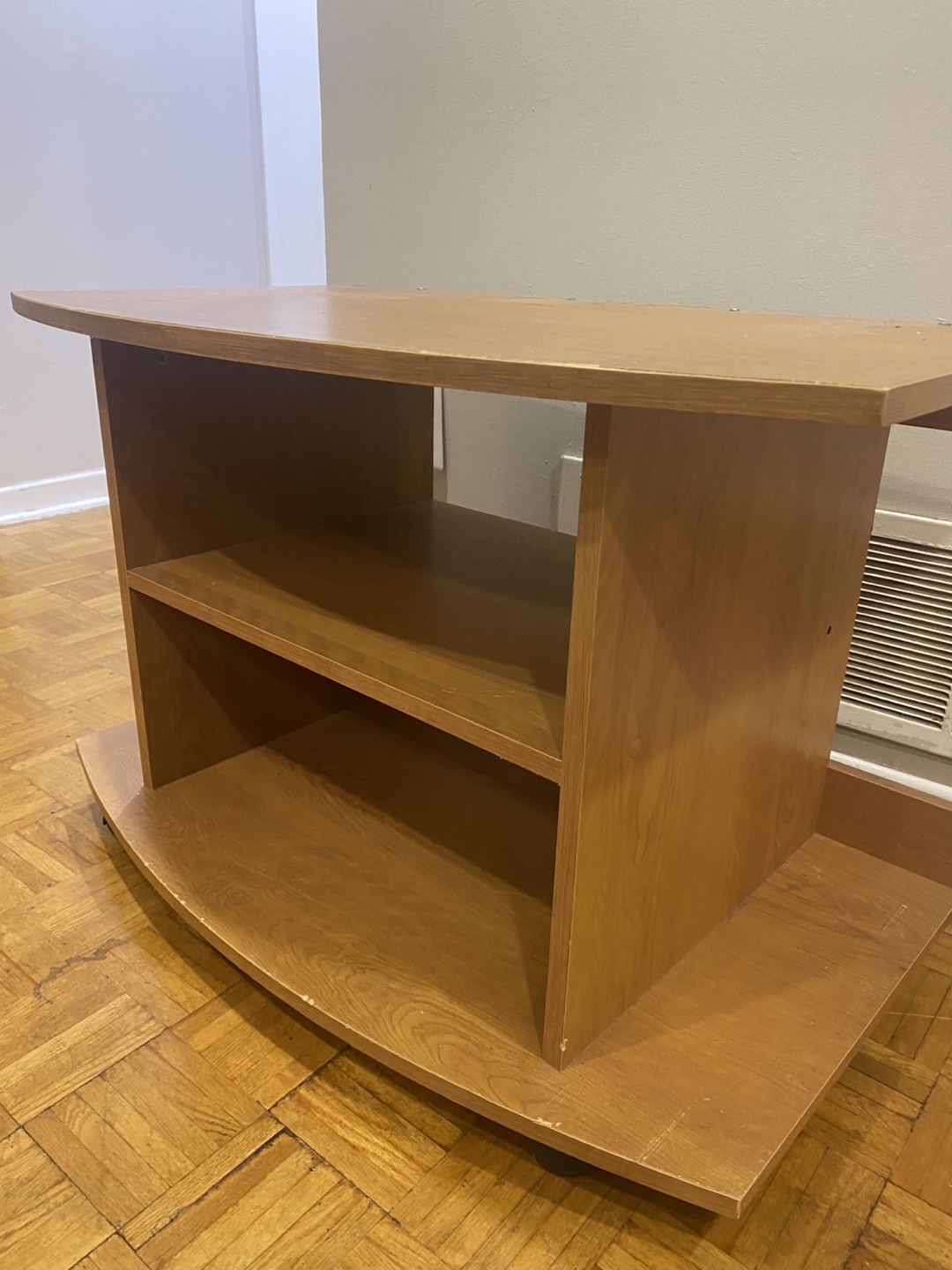 Wood TV Stand with Wheels - photo 4