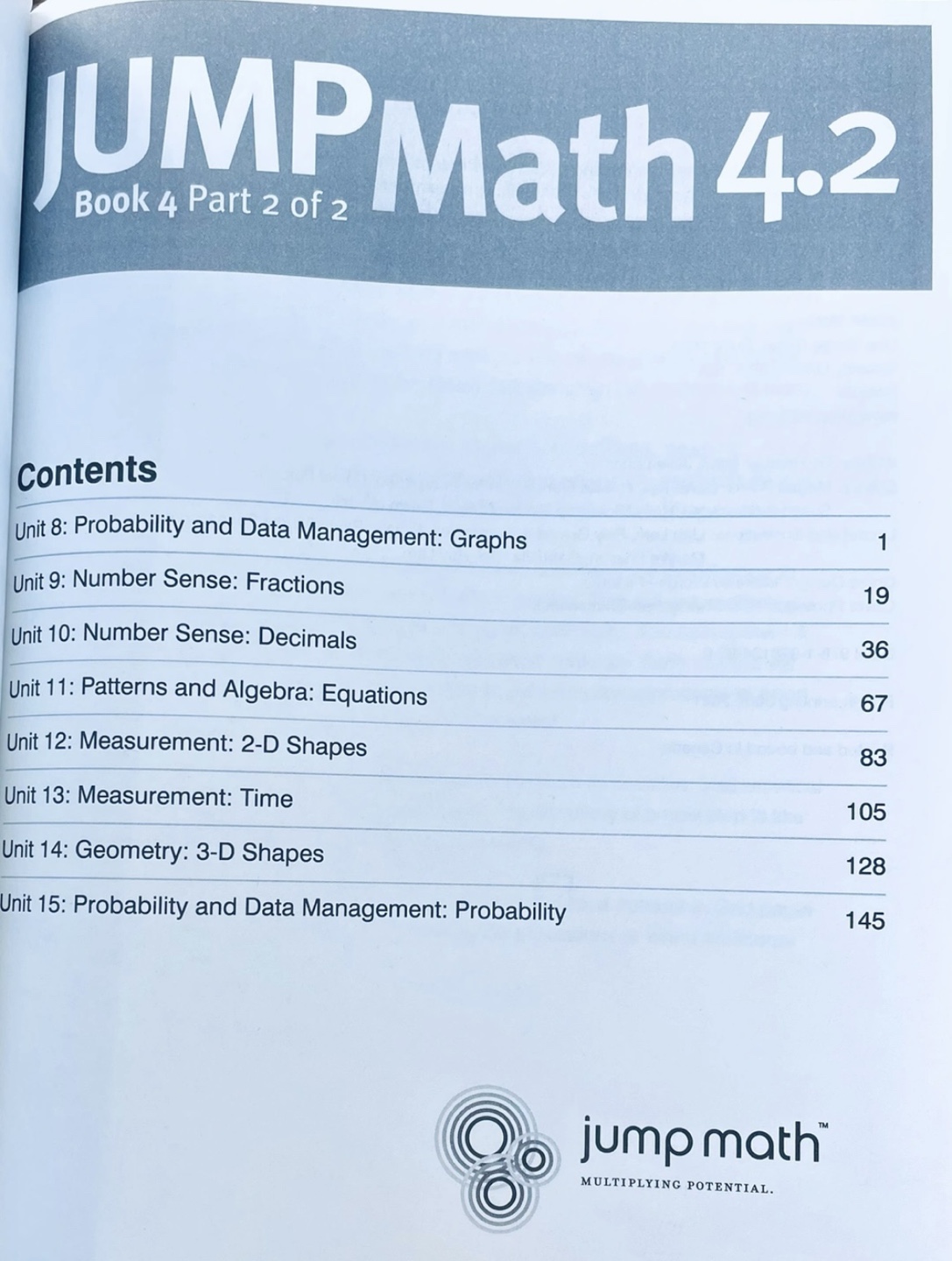 GR. 4 JUMP MATH WORKBOOK 4.2 and 4.1 - photo 2