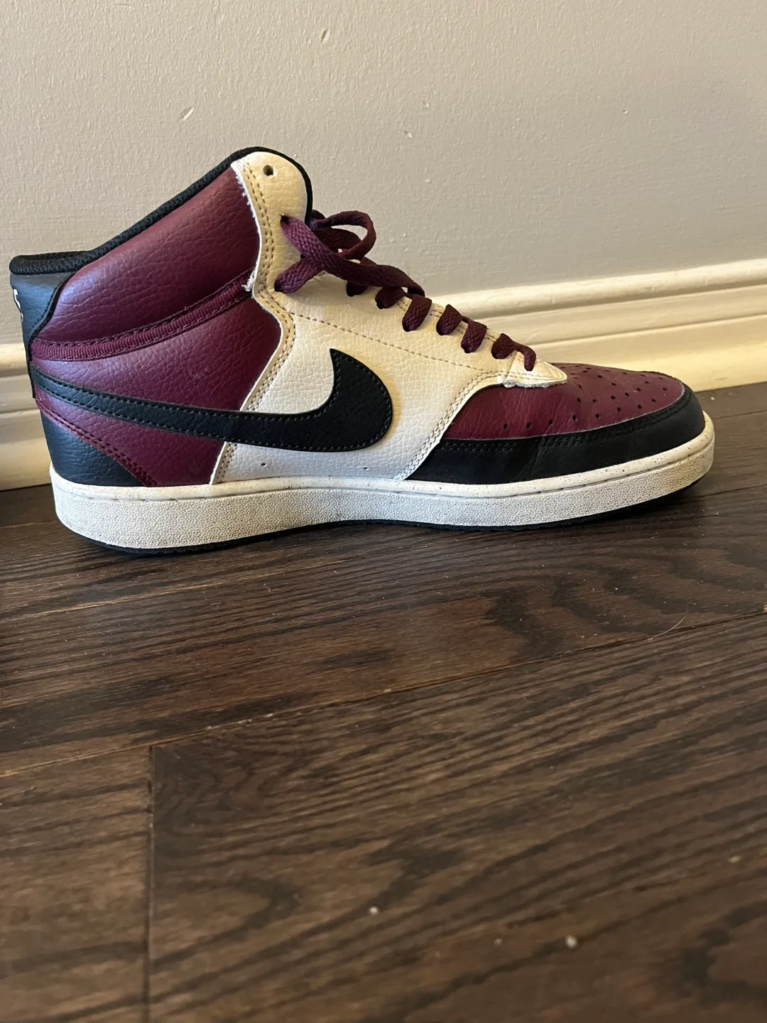 Nike Court Vision Mid Burgundy Sneakers image indicator(2)
