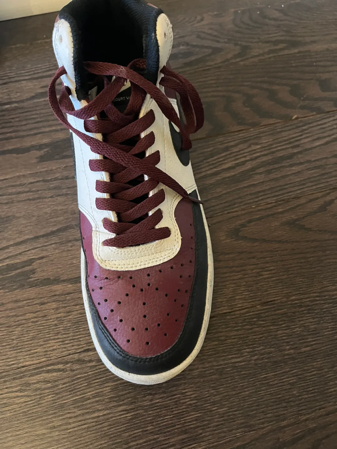 Nike Court Vision Mid Burgundy Sneakers image indicator(3)