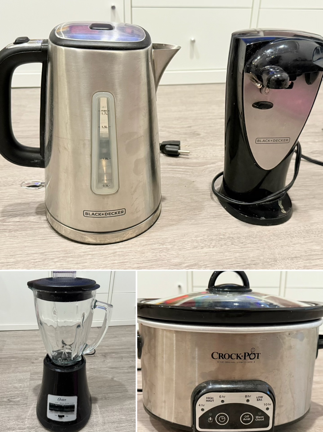 Bundle: Crock-Pot Slow Cooker, Blender, Kettle, Can Opener