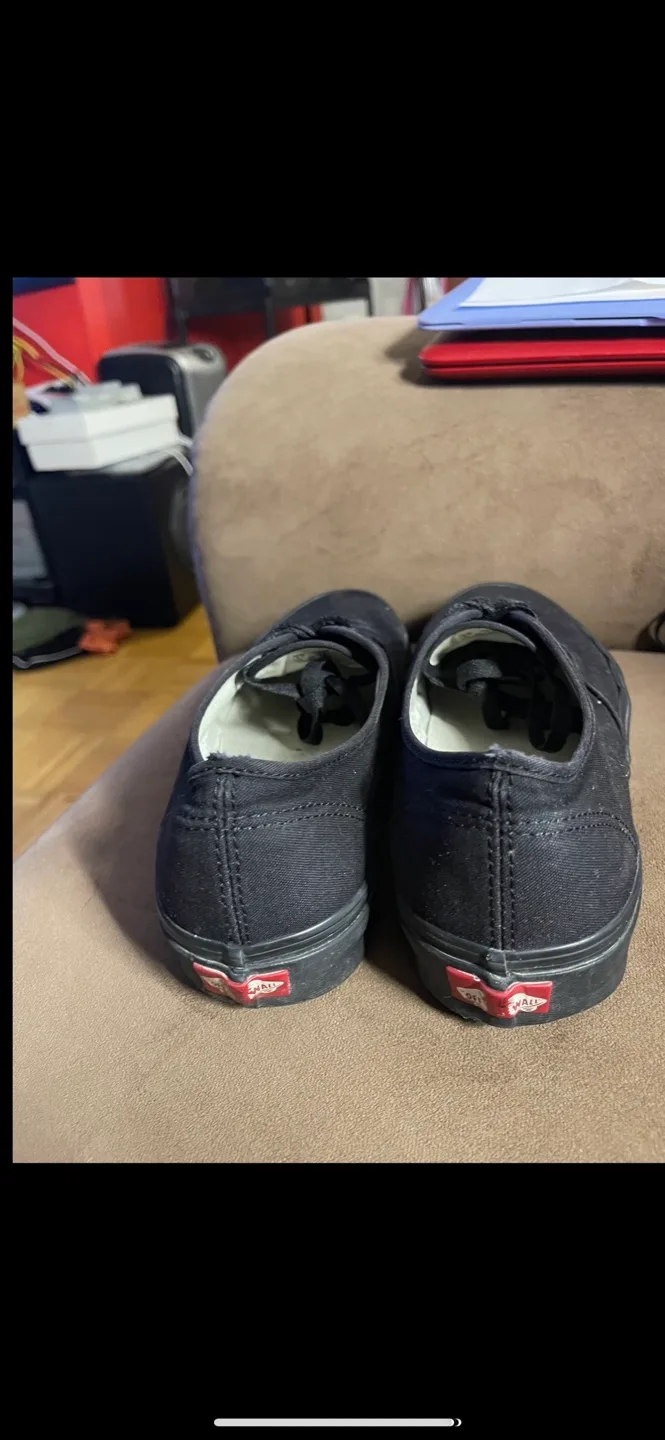 Vans Authentic Black Canvas Sneakers - Size 9 image indicator(2)