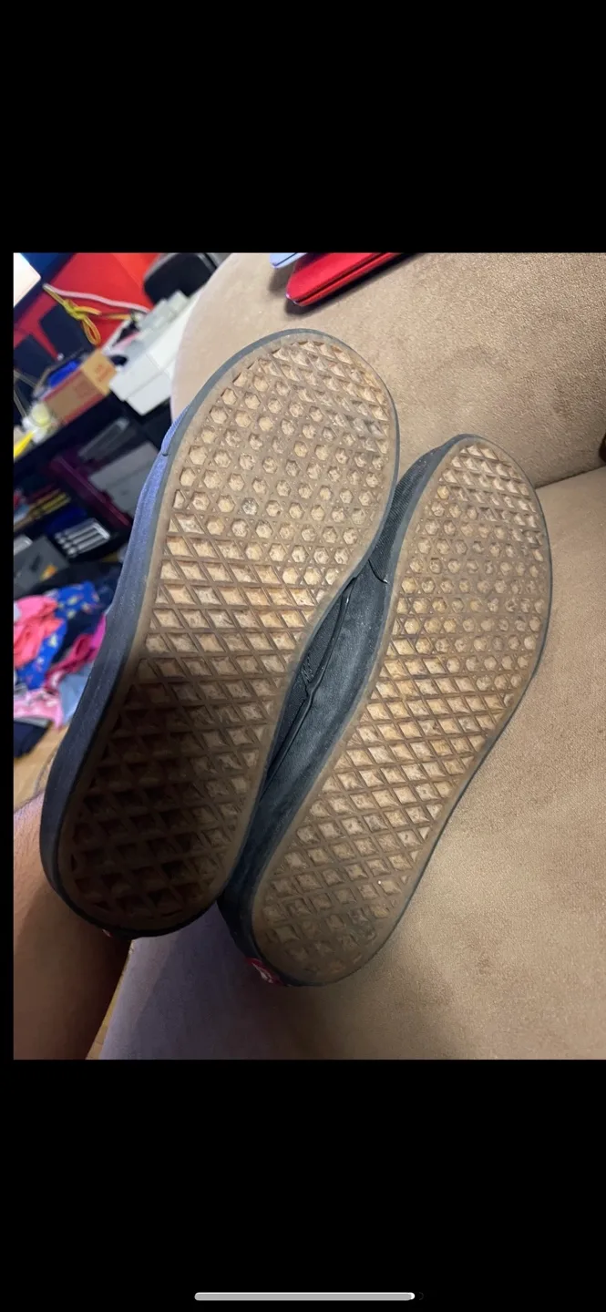 Vans Authentic Black Canvas Sneakers - Size 9 image indicator(4)