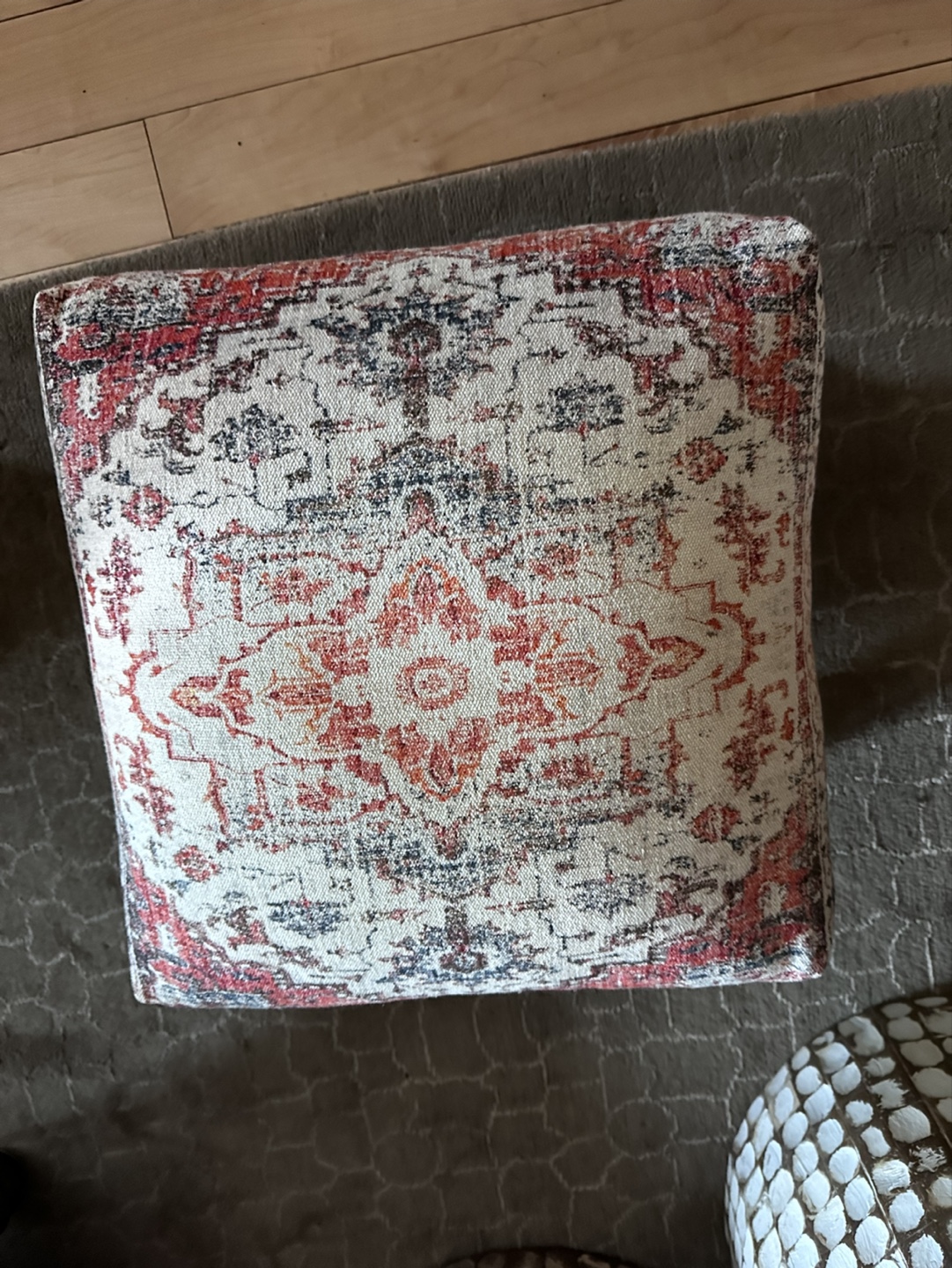 Bohemian patterned footstool