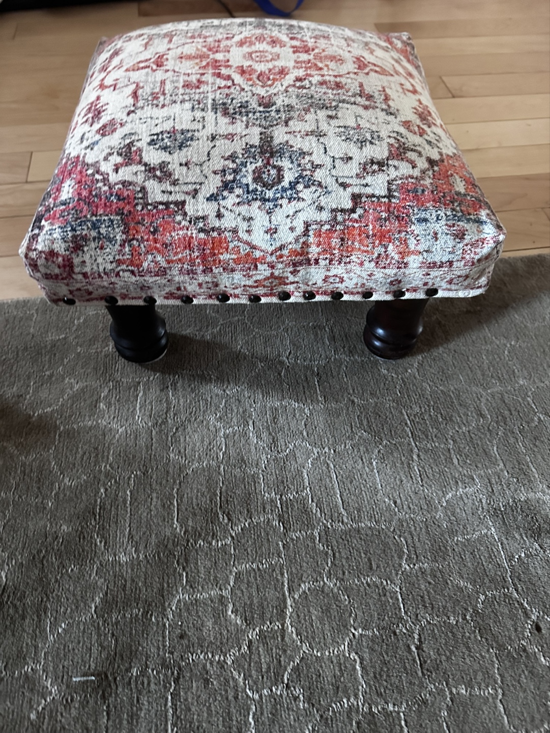 Bohemian patterned footstool - photo 2