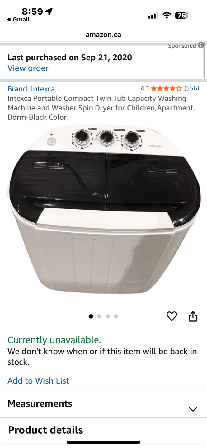 💚Intecxca Portable Compact Twin Tub Washer and Spin Dryer - photo 4