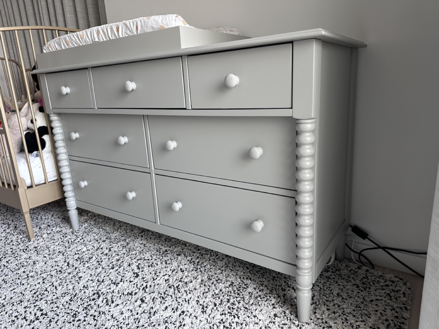 Crate & Barrel Jenny Lind Wood Dresser (rem. baby change top) - photo 2