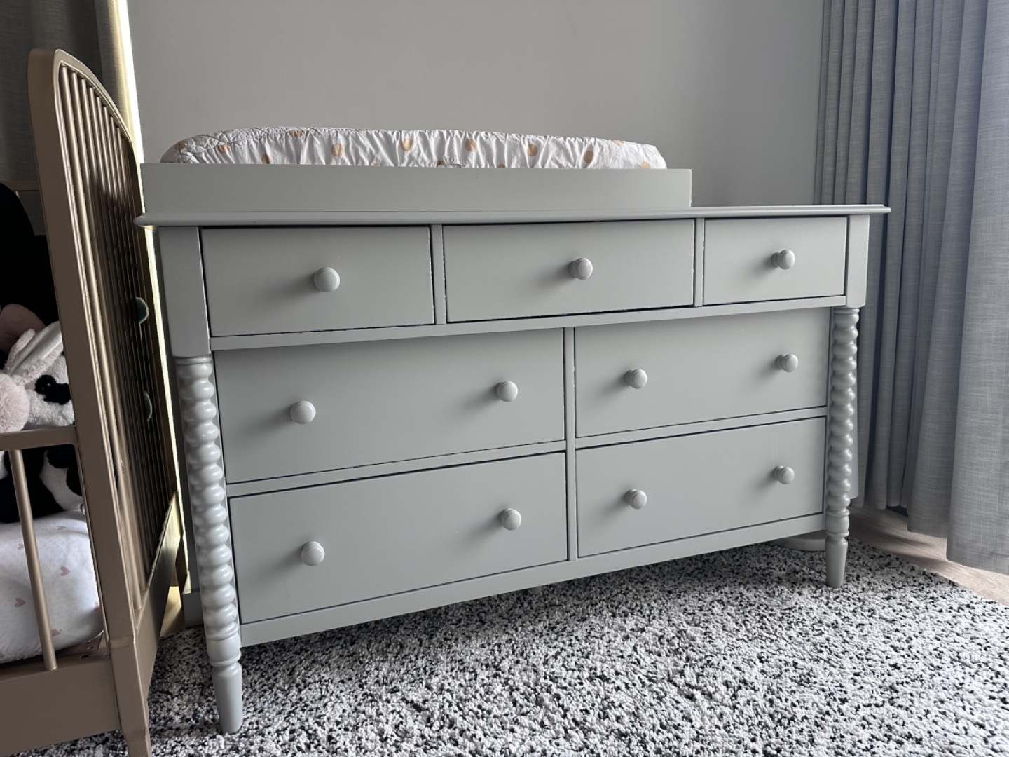 Crate & Barrel Jenny Lind Wood Dresser (rem. baby change top)