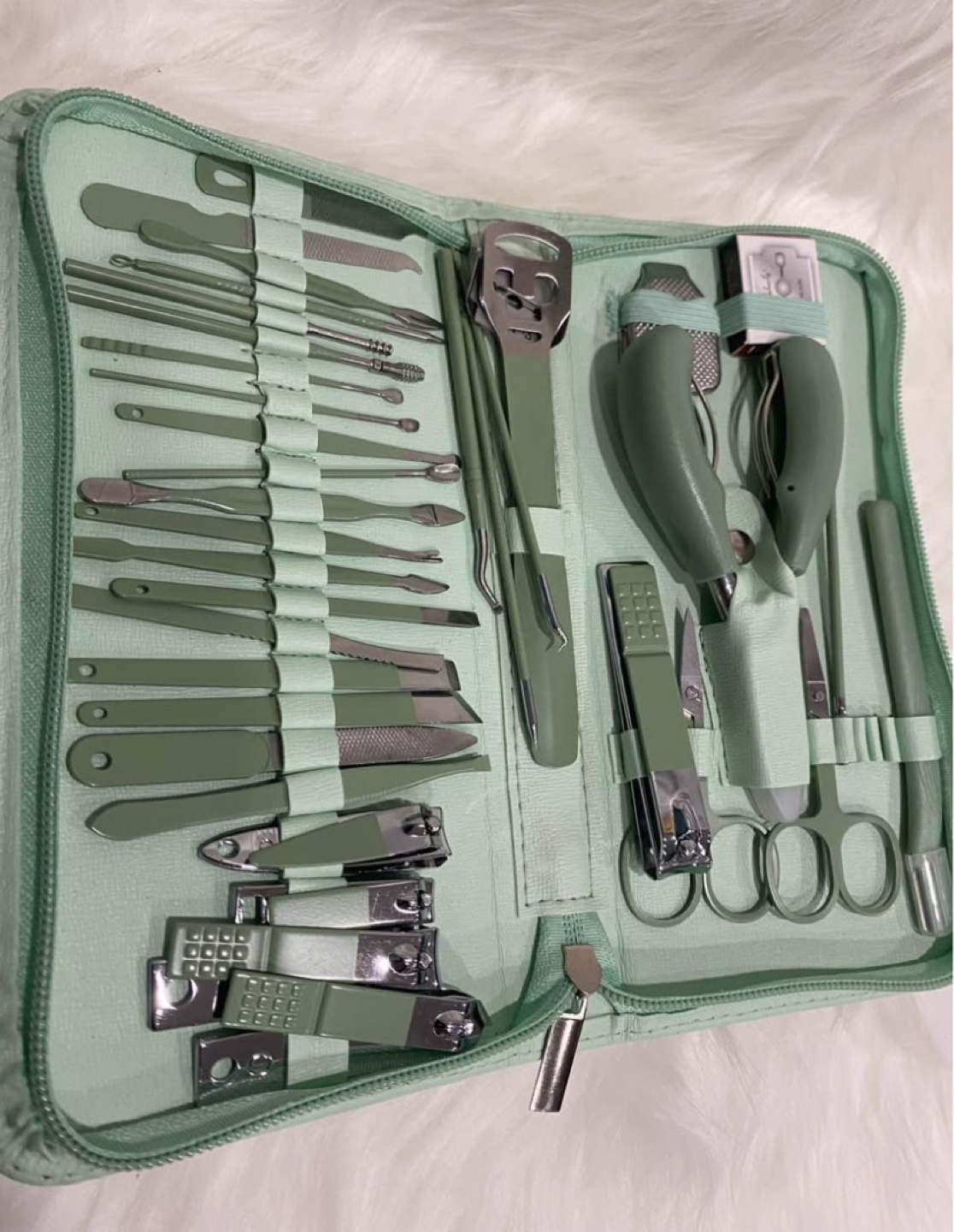 Mint Green Manicure Set with Case - photo 3