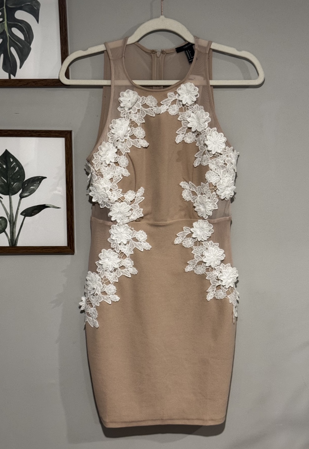 Forever 21 Floral Embroidered Mini Dress